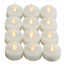 Pack of 12 Flameless Flickering LED Tealight Candles - Battery Operated_3