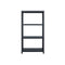 2 Pcs Storage Shelf Racks Black Plastic