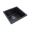 422Mm Black Granite Single Bowl Kitchen Sink Laundry Basin