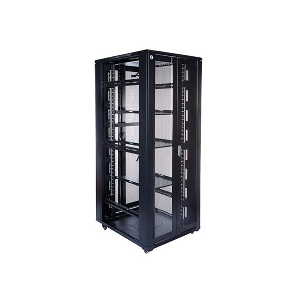 42Ru Free Standing Server Rack With Two Fold Mesh Doors