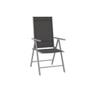 4 Pcs Folding Garden Chairs Textilene Black