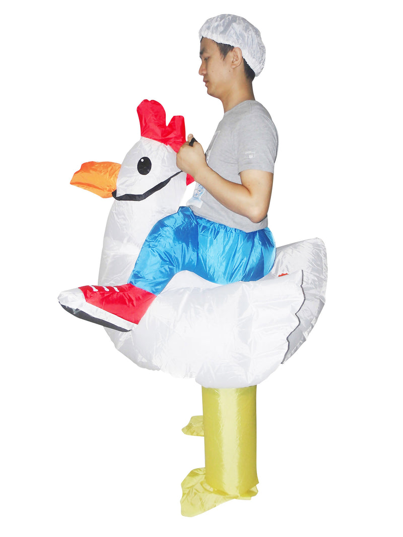 Fan Operated Costume - Chicken Fancy Dress Inflatable Suit