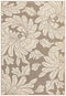 Alfresco Indoor Outdoor Collection Natural Floral Rug