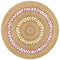 Atrium Hula Stunning Jute Rug Pink