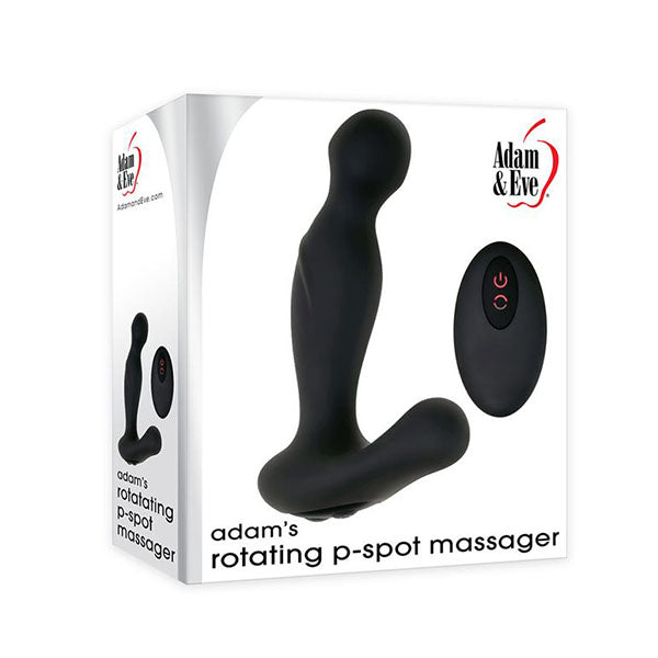 Adam And Eve Rotating Prostate Massager With Wireless Remote Black