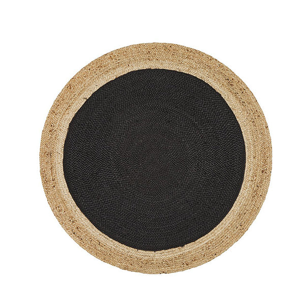 Atrium Polo Round Black Rug