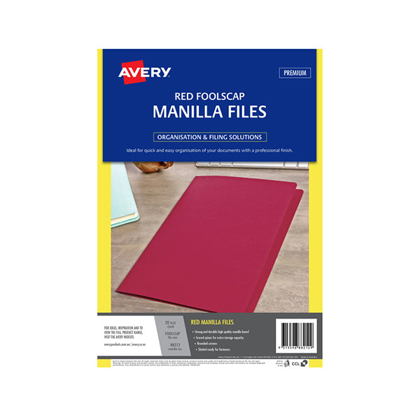 Avery Manilla Folder Foolscap Pk20