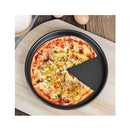 8 Inch Round Black Steel Nonstick Pizza Tray Oven Baking Plate Pan