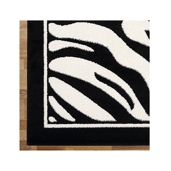 Boston Black Hallway Runner Rug