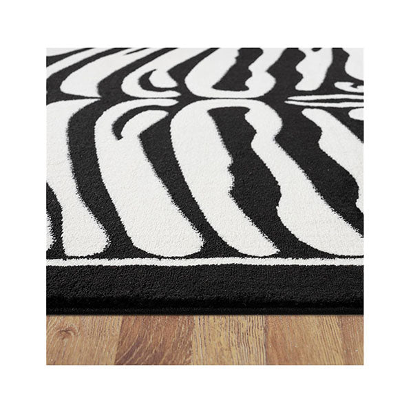 Boston Black Hallway Runner Rug