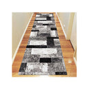 Boston Grey Hallway Runner Machine Knotted Rug