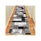 Boston Grey Hallway Runner Machine Knotted Rug