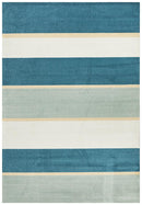 City Modern Blue Bands Rug