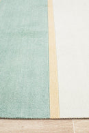 City Modern Blue Bands Rug