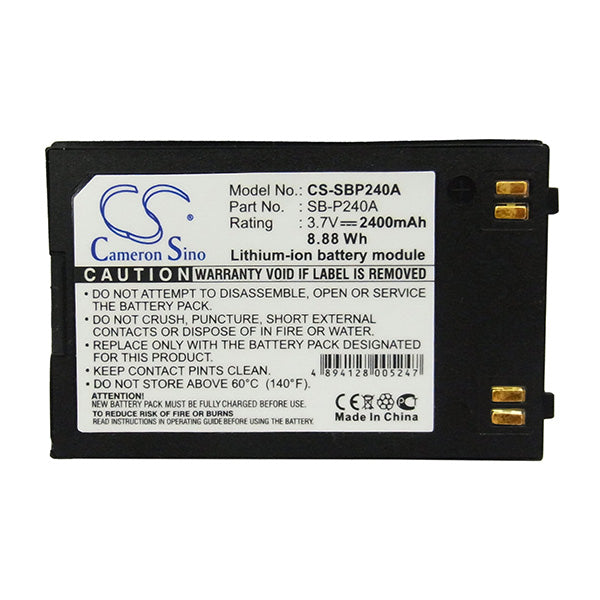 Cameron Sino Sbp240A Battery Replacement For Samsung Camera