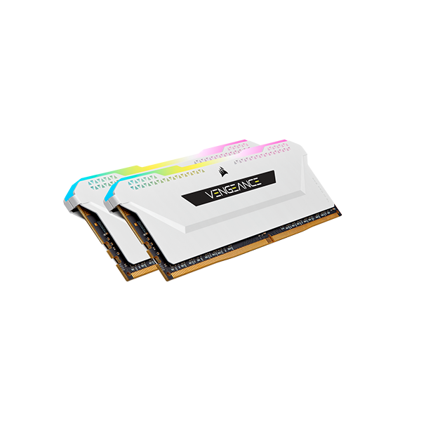 Corsair Ddr4 3600Mhz 32Gb 2X16Gb Dimm Vengeance Rgb Pro White Heatspreader