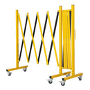 Expandable Portable Safety Barrier With Castors 510Cm