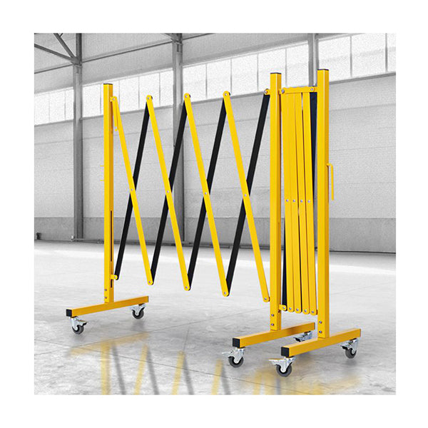 Expandable Portable Safety Barrier With Castors 510Cm