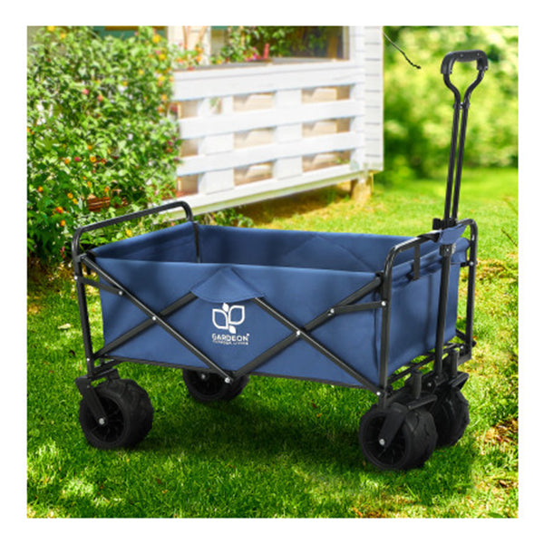 Foldable Wagon Cart Trolley Cart Collapsible Beach Outdoor Garden Cart