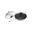 32Cm Frying Pan Non Stick Skillet With Helper Handle And Lid