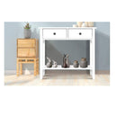 Hallway Console Table Entry 2 Drawers Display White Desk Furniture