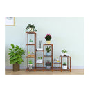 Indoor Outdoor Garden Plant Stand Flower Pot Wooden Shelf