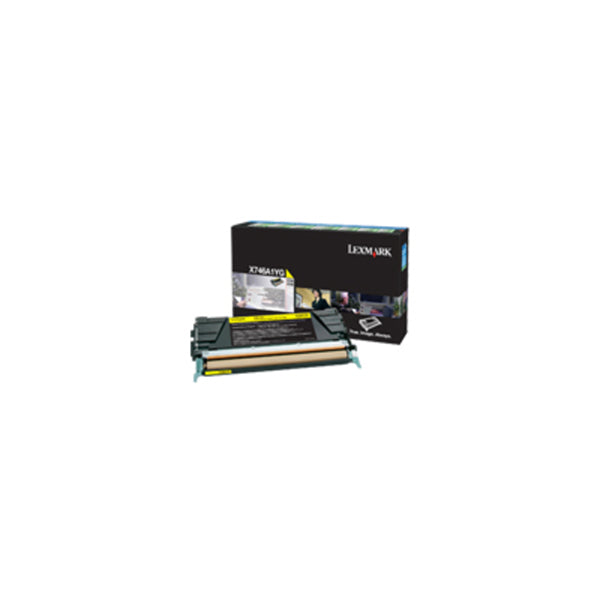 Lexmark X746A1Yg Yellow Prebate Cartridge