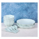 Light Blue Ceramic Dinnerware Set Of 12C