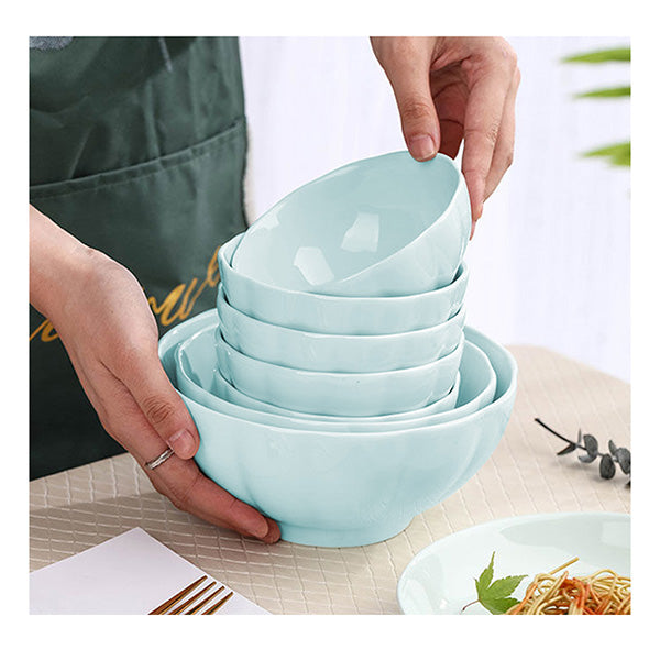 Light Blue Ceramic Dinnerware Set Of 12C