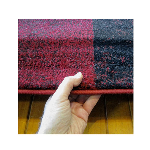 Machine Knotted Boston Red Rug