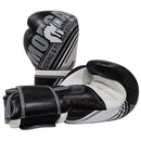 Morgan Aventus Leather Boxing Gloves 10oz Black White