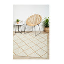 Byron Hand Braided White Rug