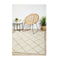 Byron Hand Braided White Rug