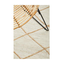 Byron Hand Braided White Rug