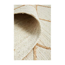 Byron Hand Braided White Rug