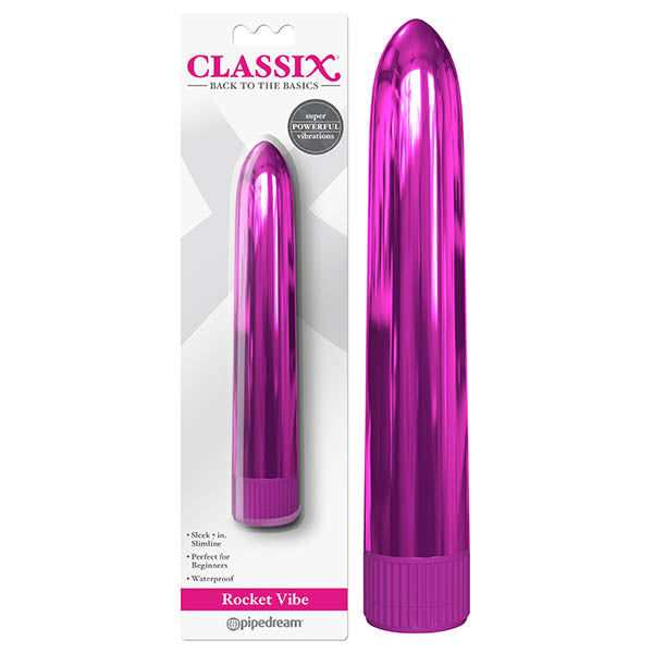 Classix Rocket Vibe Metallic Pink Vibrator