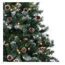 Pre Lit LED Christmas Tree With Pine Cones 240cm