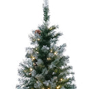 Pre Lit LED Christmas Tree With Pine Cones 240cm