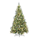 Pre Lit LED Christmas Tree With Pine Cones 240cm