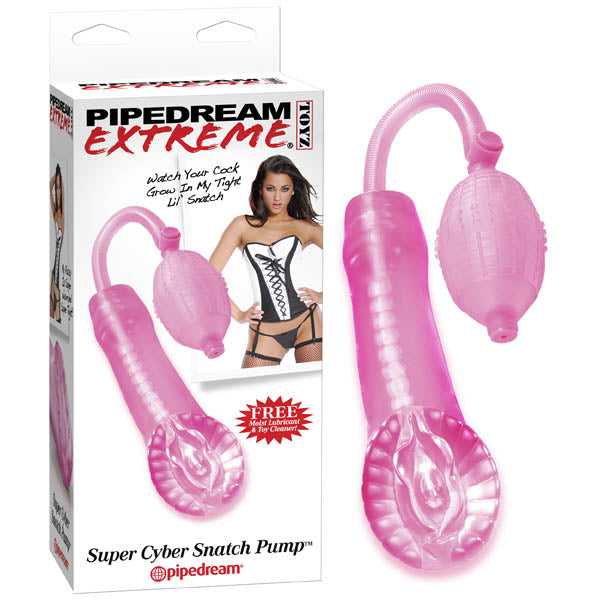 Pipedream Extreme Toyz Super Cyber Snatch Pink Masturbator Pump