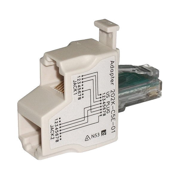 Rj45 Data Voice Line Splitter 1X Rj45 Plug To 2X Rj45 Socket