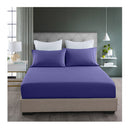 Royal Blue Fitted Sheet and Pillowcase Set