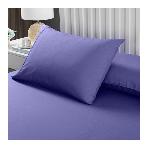 Royal Blue Fitted Sheet and Pillowcase Set