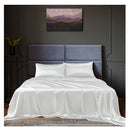 Royal Comfort King Satin Sheet Set Fitted Flat Sheet Pillowcases 4Pcs
