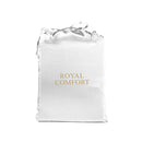 Royal Comfort Satin Sheet Set 3Pcs Fitted Sheet Pillowcase King White