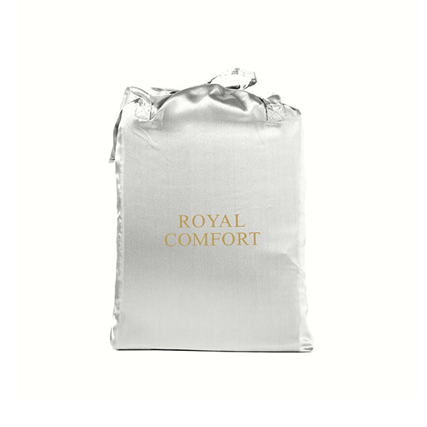 Royal Comfort Satin Sheet Set 3Pcs Fitted Sheet Pillowcase Queen