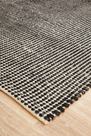 Skandinavian Pattee Black Rug