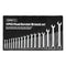 17 PCS 6MM to 30MM Ratchet Spanner Set Metric Open CR V with Rolling Pouch