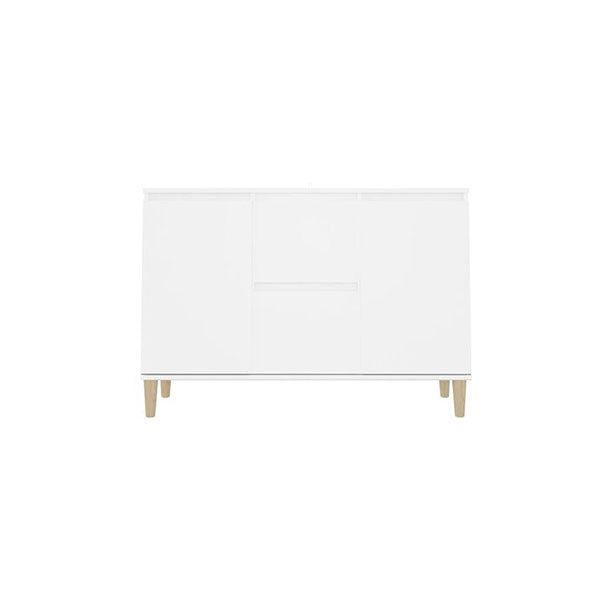 Sideboard White Solid Eucalyptus Wood