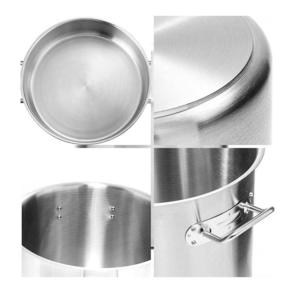 Stock Pot 25L Top Grade Thick Stainless Steel Stockpot Without Lid